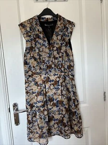 MELA LOVES LONDON floral wedding guest/formal/casual Midi Dress SIZE 12 - Picture 1 of 13