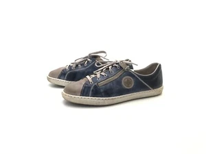 Rieker Damen Halbschuhe Schnürer Loafers Comfort Blau Gr. 39 (UK 6) - Picture 1 of 8