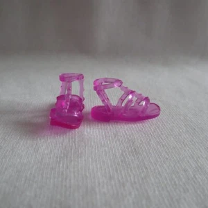 NUOVO! 2023 bambola Barbie sandali rosa ~ abbigliamento fashionista scarpe estive piatte - Foto 1 di 2