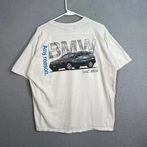 Vintage BMW X5 SUV Truck Promo T Shirt Adult XL White Mens - Picture 1 of 13