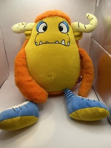 Cubbies Toys Orange/ yellow monster squishy stuffed plush - Picture 1 of 21