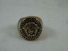 Indian Head Gold Stainless Steel Ring 18mm Men's  sz 9 3/4 Two Tone