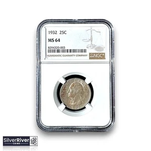 1932 Washington Quarter (*Certified MS64 by NGC*) - Better Date, Toned - Picture 1 of 4