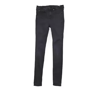 Pantalones de mezclilla Rag & Bone para mujer talla 29 tiro alto leggings lavados negros hechos en EE. UU. - Imagen 1 de 12