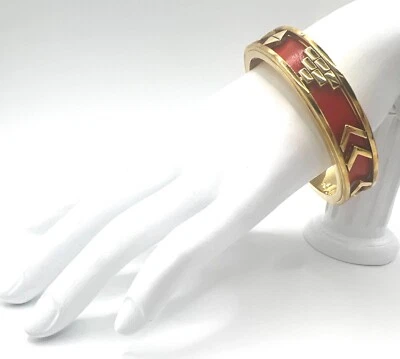 BRAZALETE HOUSE OF HARLOW 1960 COLOR ORO AZTECA/ROJO Foto 1 de 4