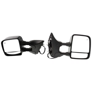 Towing Mirrors Set Textured Black Power Glass Heated For 2004-2015 Nissan Titan - Bild 1 von 3