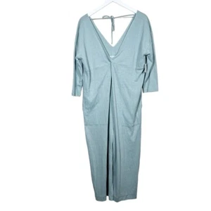 Free People Beach Womens Linen Blend Wide Leg Crop Relaxed Jumpsuit Size Small - Picture 1 of 12