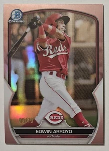 2023 Bowman Chrome Rose Gold 9/10 Edwin Arroyo - Picture 1 of 2