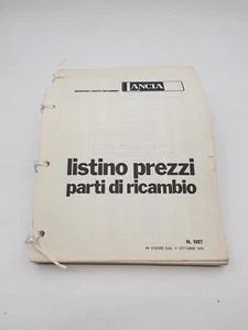 Manuale officina Lancia listino generale dei ricambi con codici edizione de 1974 - Foto 1 di 24