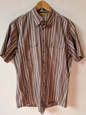 Camel Active Striped Modern Fit Shirt Top Size L - Image 1 of 4