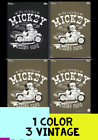 Topps Disney Collect MICKEY MOTORS 1 COLOR 3 VINTAGE