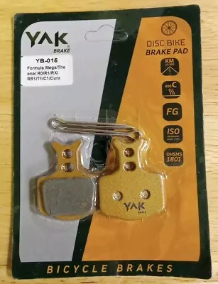 Yak Brake YB-015 2 pares de pastillas de freno de disco para bicicleta Fórmula Mega/La única Foto 1 de 4