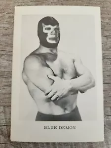Boyd Pierce - Blue Demon 3.5x5.5 Photo Card VNTG Wrestling NWA WWF WCW AWA - Picture 1 of 6