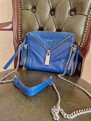 Diesel ~ Handtasche ~ Klein ~ Leder~ Königsblau - Bild 1 von 4