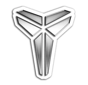Kobe Bryant schwarz Mamba Aufkleber Basketball Aufkleber LA Lakers NBA Chrom Metall Look - Bild 1 von 1