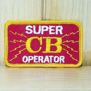 Vintage 70er Jahre Aufnäher Patch Trucker Super CB Operator - Bild 1 von 3