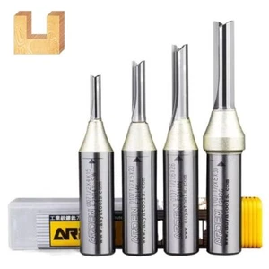 Silver 2 Flute End Mill Carbide CNC Router Bit Straight End Mill Woodworking - Picture 1 of 17