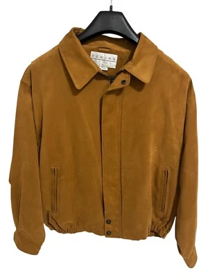 Tehama Clint Xl Khaki Suede Jacket Outwear Mens Size XL Full Zip - Image 1 of 4