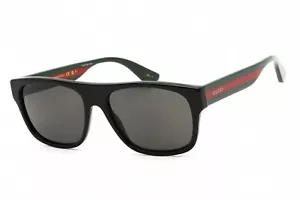 Gafas de sol GUCCI GG0341S 002 marco negro gris lentes polarizadas 56 mm - Imagen 1 de 4