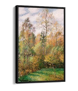CAMILLE PISSARRO, HERBSTPAPPELN - FLOAT-EFFEKT LEINWANDKUNSTDRUCK - Bild 1 von 12