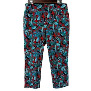 Pantalones Soft Surroundings Azul Verde Elastizados Cottagecore Preppy Negocios Talla Mediana - Imagen 1 de 5