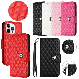 Custodia telefono leggera retrò magnetica pelle PU per Apple iPhone 16e 15 Pro 14 - Foto 1 di 91