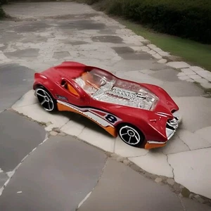 2003 Hot Wheels Race Car CUL8R All Stars #8 Bright Red Orange Rare Diecast 1:64  - Picture 1 of 7