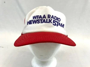 WFAA Radio Newstalk 57AM Trucker Hat Snapback Cap Vintage Mesh Back Red One Size - Picture 1 of 11