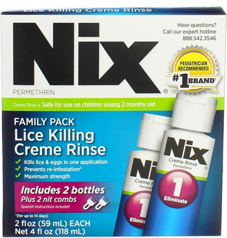 SM Nix Lice Treatment Family Pack 2 X 2 Oz 118 ml - Image 1 of 1