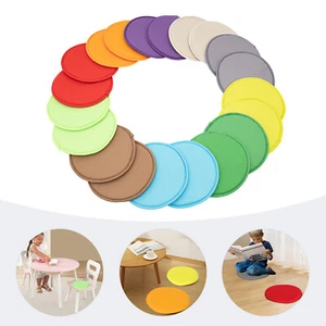 Floor Cushion Pillow Circle Floor Pillow Seating Sponge Cushion - Picture 1 of 22