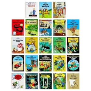 Tintin Complete By Herge 23 Books Collection Set Paperback NEW - Picture 1 of 3