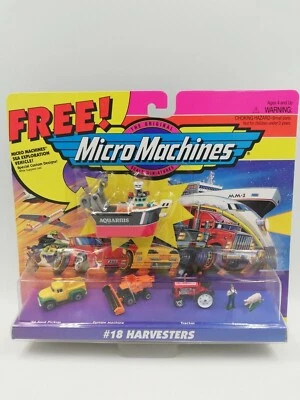 Micro Machines #18 Harvesters + Sea Exploration Vehicle - HTF Galoob 90's - Image 1 of 2
