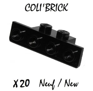 Lego 28802 - 20x Support / Bracket 1x2 1x4 - Noir / Black - New Neuf - Foto 1 di 1