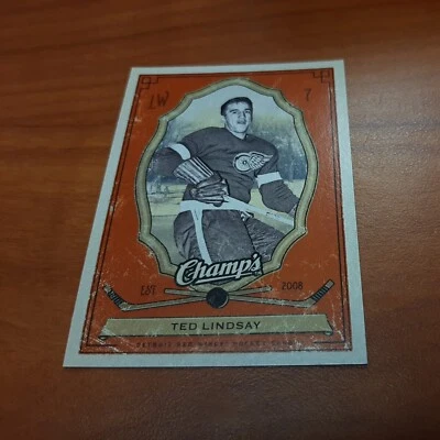 2009-10 Upper Deck Champs Ted Lindsay Red Parallel - Image 1 of 2
