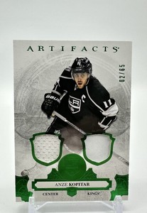 2017-18 Upper Deck Artifacts Emerald Materials Patch /65 Anze Kopitar #86 Kings
