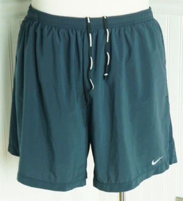 NIKE RUNNING Youth XXL Dri-Fit Performance Lined Shorts Gray 30" Waist - Image 1 of 4