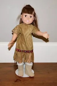 RARE! FCM Native American Doll 18" Brunette Fringe Dress &Boots 1996 - Picture 1 of 12