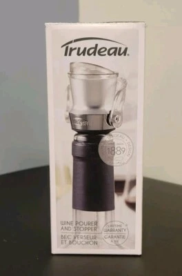 Vertedor y tapón de botellas de vino Trudeau - a prueba de fugas Foto 1 de 4