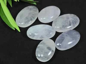 352Cts. Lote de 06 piezas de piedras preciosas sueltas cabujón ovalado de cuarzo rosa natural - Imagen 1 de 7