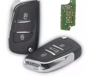 Fits Peugeot 433Mhz HU83/VA2 Complete Transponder Remote Key - Picture 1 of 3