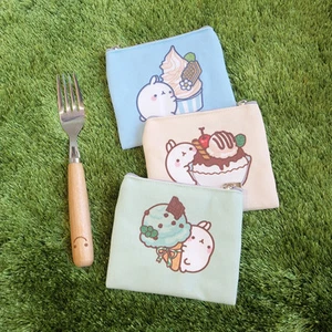 [MOLANG #SHOP] Molang Cute Summer Mini Pouch 3 KINDS NEW - Picture 1 of 4