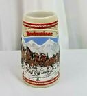 1985 Budweiser A Series Christmas Clydesdales Holiday collector beer stein mug for sale