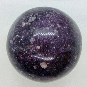 Large Lepidolite Sphere Polished Natural Lepidolite Crystal Orb Purple Mica  - Picture 1 of 7