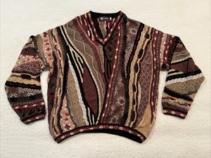 Vintage Coogi Knitted 100% Cotton Jumper Sweater Tundra Canada Cosby Core 1X Men - Picture 1 of 15