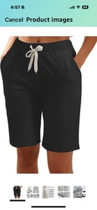 Bermuda donna casual maglia morbida elastico in vita jersey con coulisse 22 - Foto 1 di 6