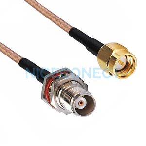 Adaptador de mampara SMA macho a TNC hembra coleta RG316 cable coaxial antena Wifi - Imagen 1 de 3