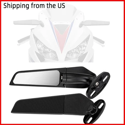 Fit for Honda CBR1000RR CBR600RR Adjustable Rotation Rearview Wind Wing Mirrors Foto 1 de 4