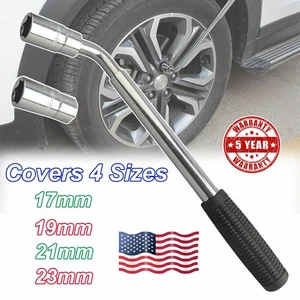 Llave de tuerca de rueda extensible 17/19/21/23 mm enchufe neumático de coche hierro garaje herramientas - Imagen 1 de 4