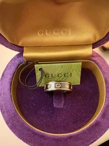 Gucci anello oro 18 carati con pietre - Foto 1 di 10