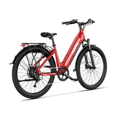 Bicicleta Eléctrica Pico 1000W 23MPH Frenos de Disco 7 Velocidades Viaje Bicicleta Eléctrica Pantalla LCD Foto 1 de 4